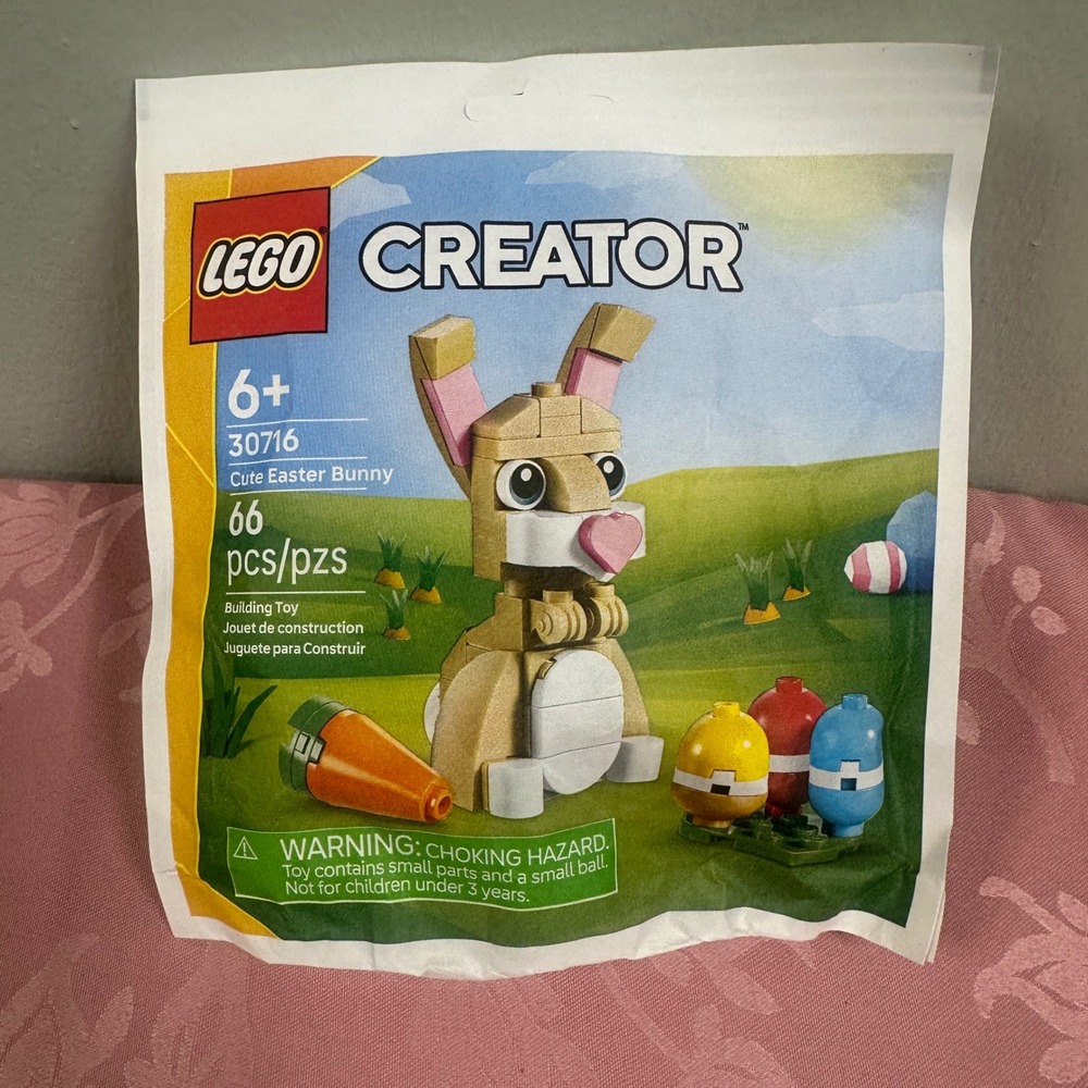 LEGO Creator 30716 Cute Easter Bunny Polybag Building Toy 66 Pieces New